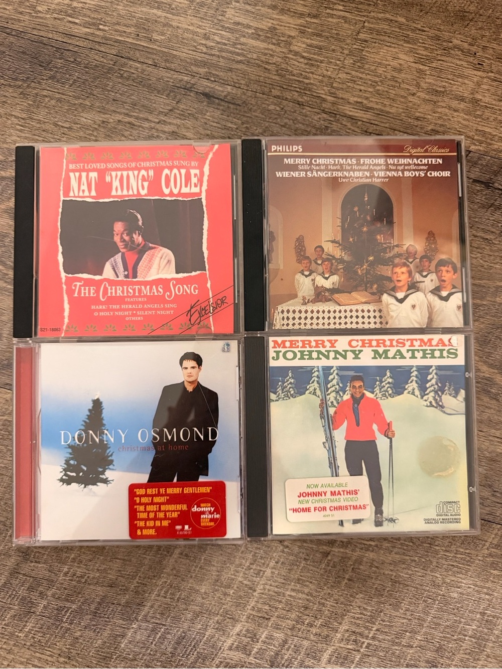 Classic Christmas Vocalists Nat King Cole Johnny Mathis Holiday 4 CD Collection